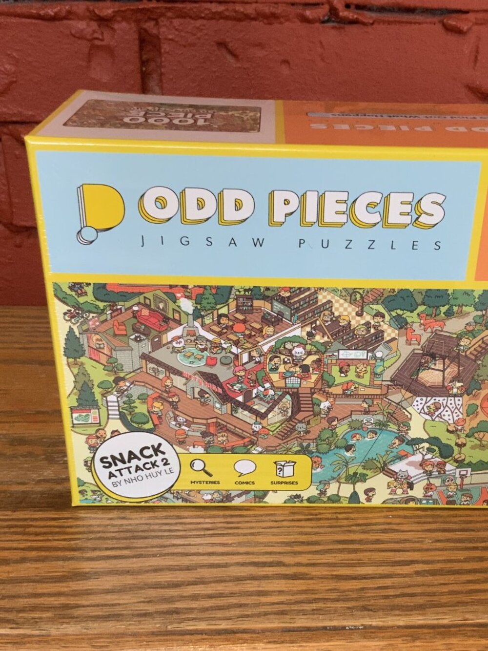 "Snack Attack 2" 1,000 Piece Mystery Jigsaw Puzzle. SEALED, NEW in Toys & Games